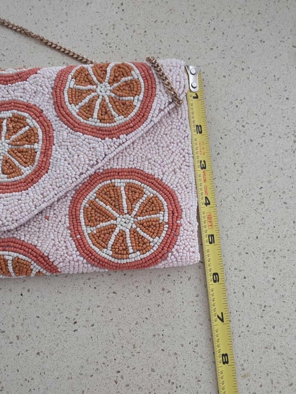 Viral Anthropologie Beaded Shoulder Purse New Sincerely Jules - Picture 8 of 8